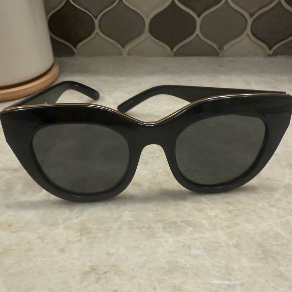 Le Specs Air Heart black sunglasses
